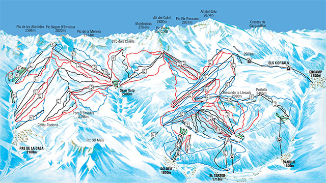 Grandvalira Piste Map